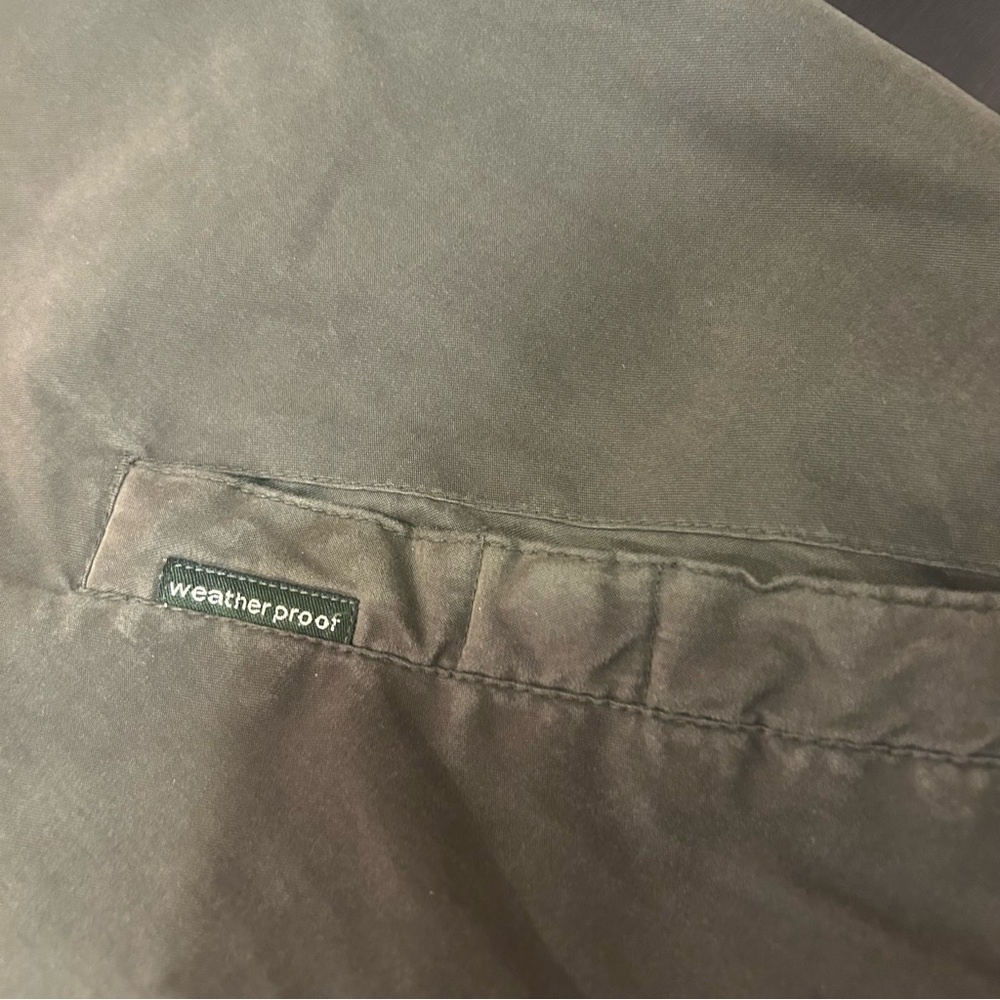 Weatherproof Jacket Full Zip Men's Size Small Olive Green Vintage - Picture 6 of 10